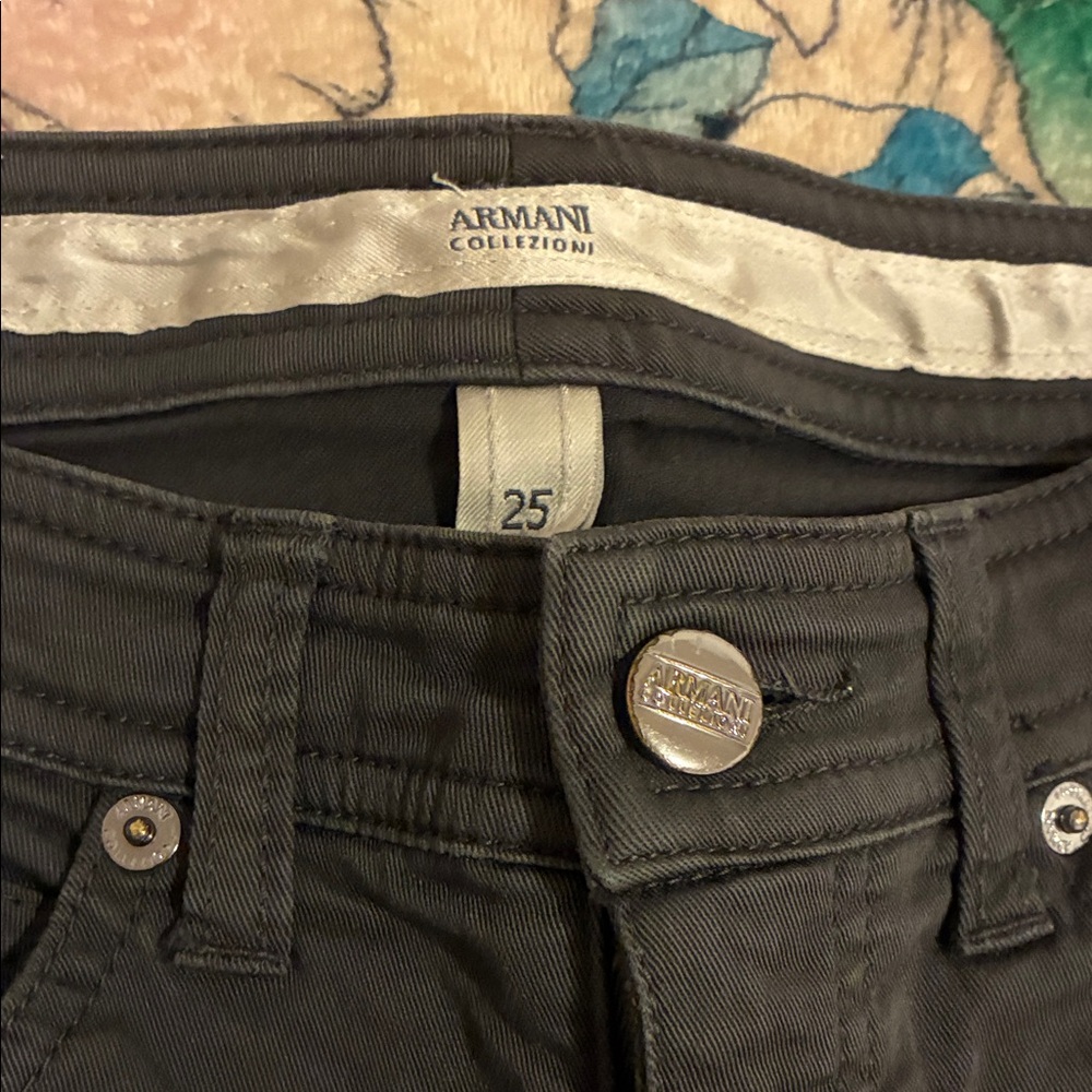Armani Collezioni Charcoal Trousers